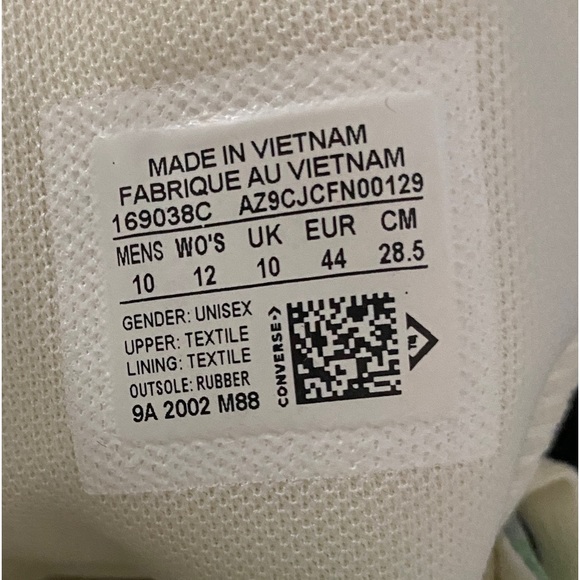 Converse Men's Size 169038C Chuck Taylor All Star Multicolor Canvas High Top - Picture 9 of 9